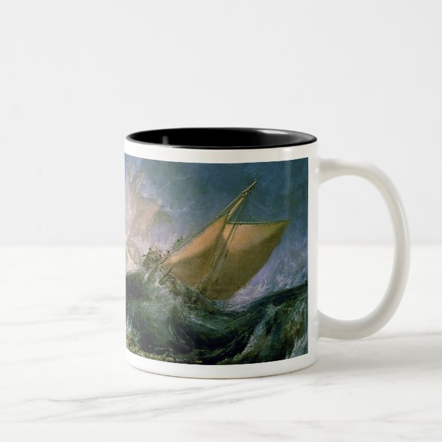  Joseph Mallord William Turner | Wreck of a Transp Two-Tone Coffee Mug (Right)