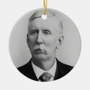 Joseph McCoy (1837-1915) (b/w photo) Ceramic Tree Decoration