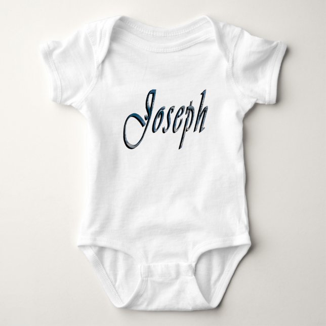 Joseph, Name, Logo, Baby Bodysuit (Front)