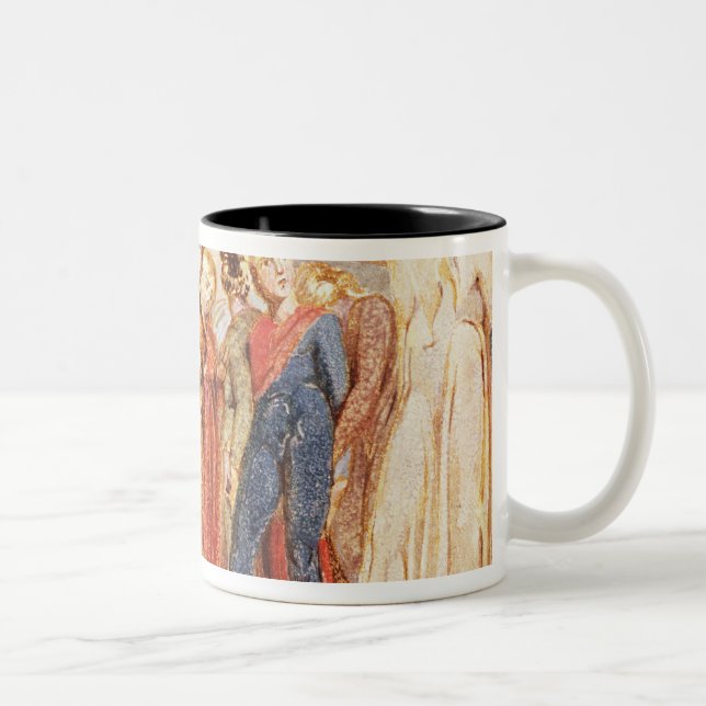 Joseph of Arimathea preaching Two-Tone Coffee Mug (Right)
