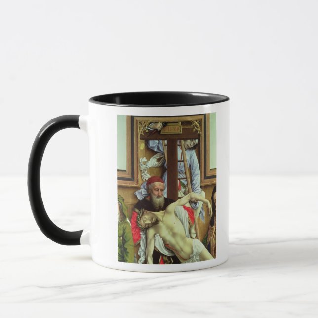 Joseph of Arimathea Supporting the Dead Christ Mug (Left)