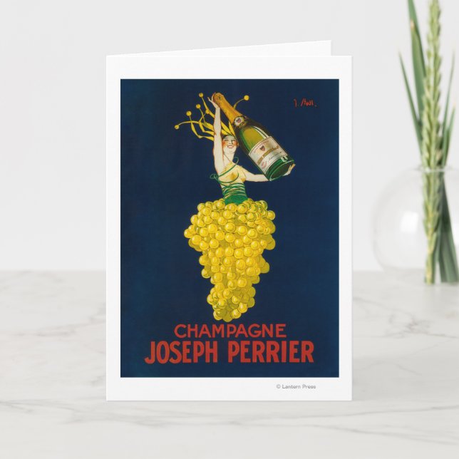 Joseph Perrier Champagne Promotional Poster Card (Front)