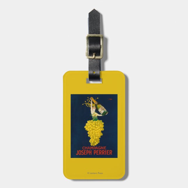 Joseph Perrier Champagne Promotional Poster Luggage Tag (Front Vertical)