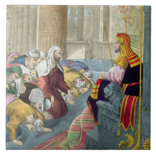 Joseph Receiving the Homage of his Brethren, from Ceramic Tile