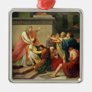 Joseph Recognised by his Brothers Metal Ornament