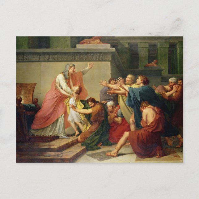 Joseph Recognized by his Brothers Postcard (Front)