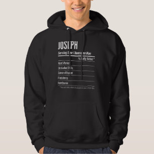 Joseph Serving Size Nutrition Label Calories Hoodie