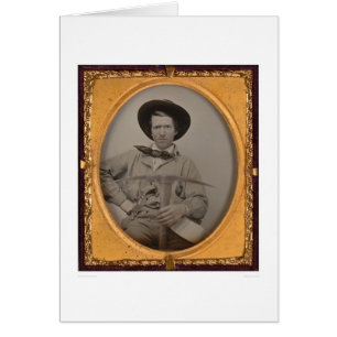 Joseph Sharp, with a pick axe, pan and gun (40010)