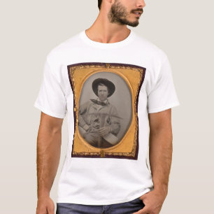 Joseph Sharp, with a pick axe, pan and gun (40010) T-Shirt
