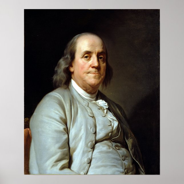 Joseph Siffrein Duplessis Benjamin Franklin Poster (Front)