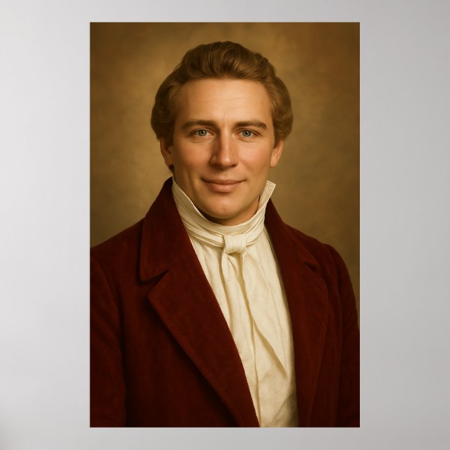 Joseph Smith Photographic Rendition™ #5 LDS Art Poster (Front)