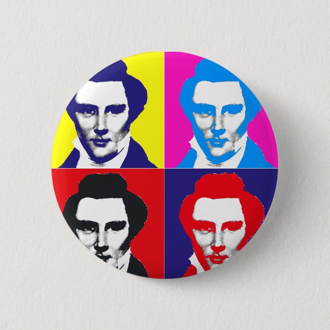 Joseph Smith Pop Art 6 Cm Round Badge (Front)