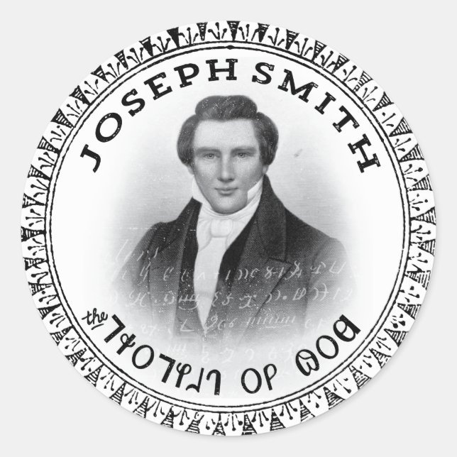Joseph Smith THE Prophet of God Classic Round Sticker (Front)