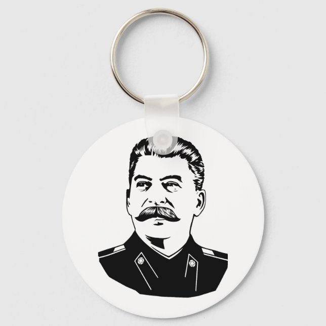 Joseph Stalin Portrait Key Ring (Front)