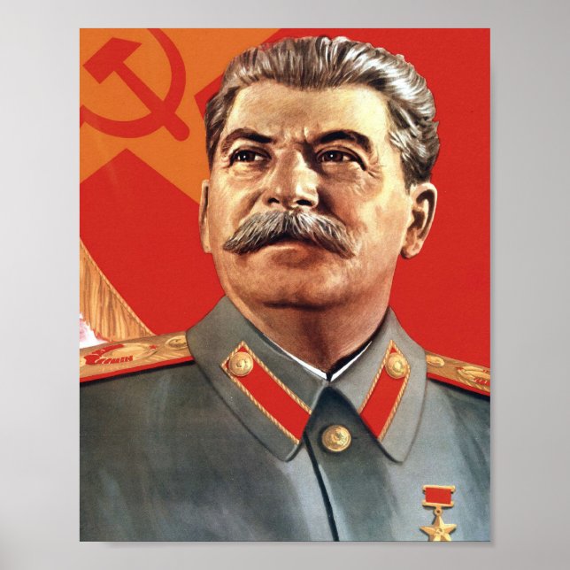 Joseph Stalin Portrait Poster (Front)