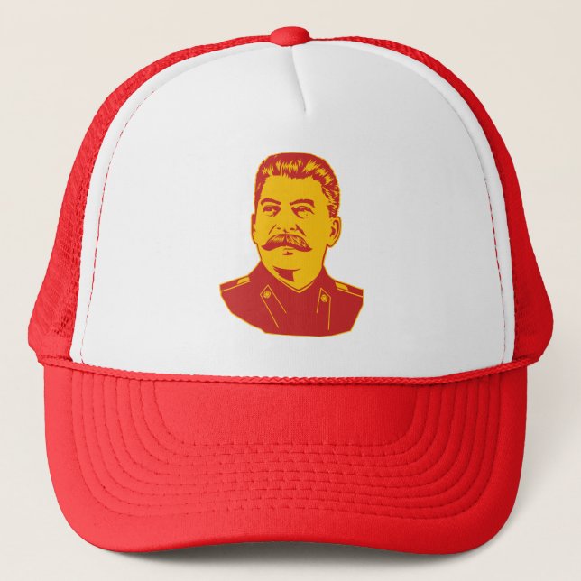 Joseph Stalin Portrait Trucker Hat (Front)