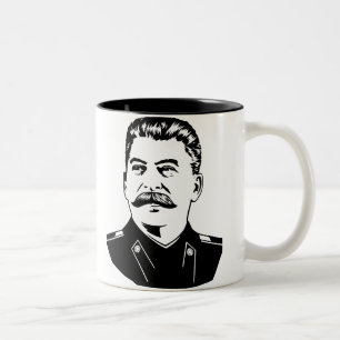 Joseph Stalin Portrait Two-Tone Coffee Mug