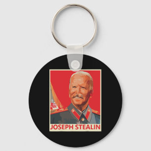 Joseph Stealin Anti Joe Biden Funny Key Ring