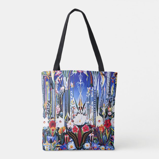 Joseph Stella artwork - Flowers, Italy  Tote Bag (Back)