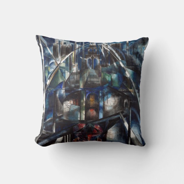 Joseph Stella Brooklyn Bridge Cushion (Front)