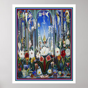 Joseph Stella "Flowers Italy" 1931 16x20 Poster