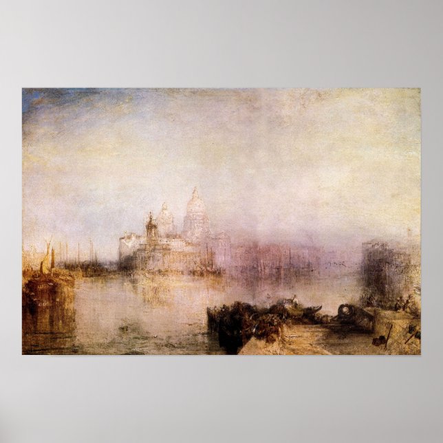 Joseph Turner - Dogana and Santa Maria in Venice Poster (Front)