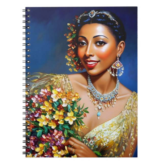 Josephine Baker Floral Art Notebook (Front)