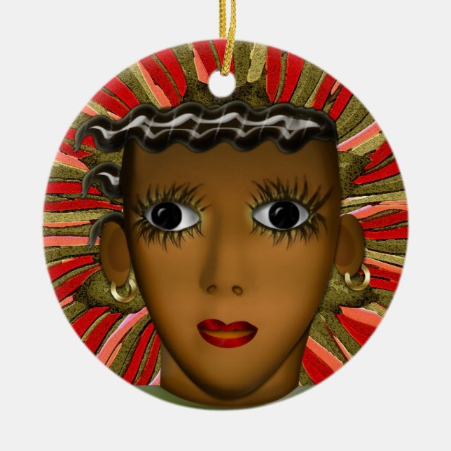 Josephine Baker in the 21st Century (Personalised) Ceramic Ornament (Front)