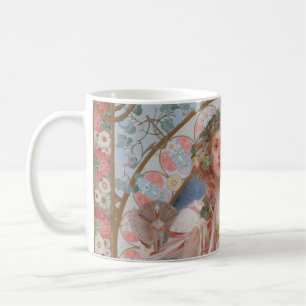 Josephine Crane Bradley as Lavia by Alphonse Mucha Coffee Mug