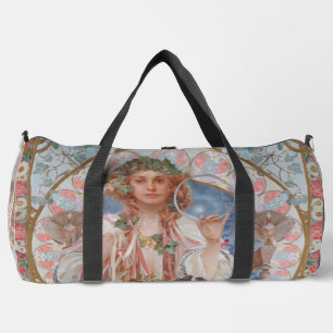 Josephine Crane Bradley as Lavia by Alphonse Mucha Duffle Bag