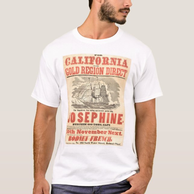 "Josephine" to California Advertisement (1280A) T-Shirt (Front)