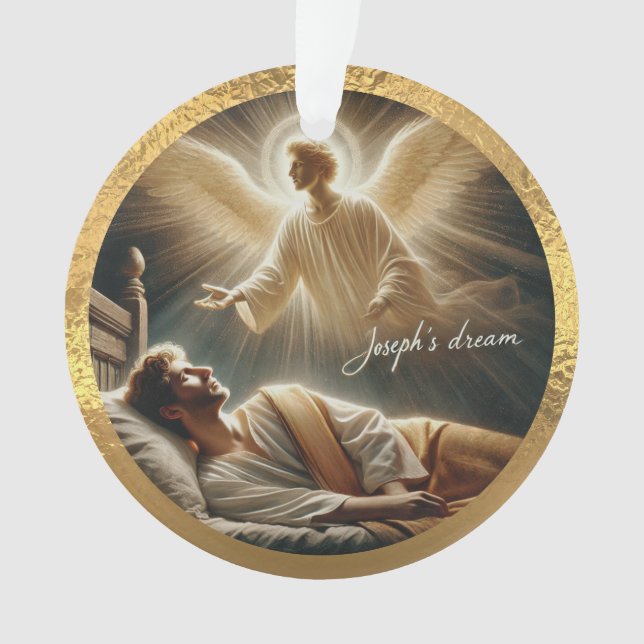 Joseph's Dream Acrylic Ornament (Front)