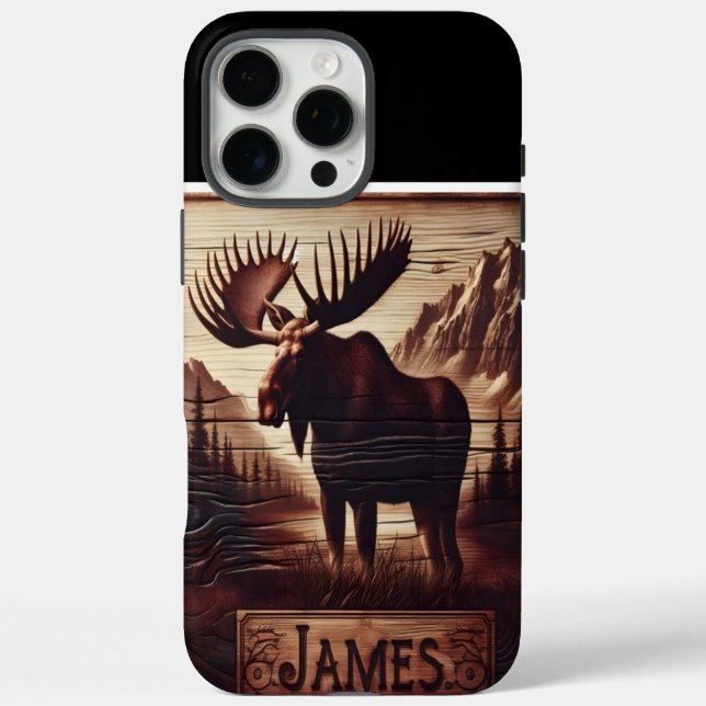 Joseph's Moose Wood Carving Case-Mate iPhone Case (Back)