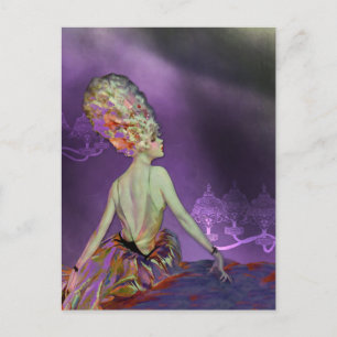 JOSETTE, 1920S FRENCH MODEL: LOVELY SPRING IRIS POSTCARD