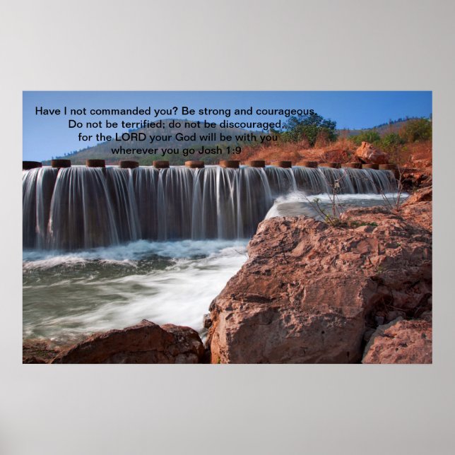 Josh 1:9 Have I not commanded you Poster (Front)