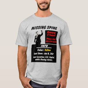 Josh Hawley Missing Spine Blk Design T-Shirt