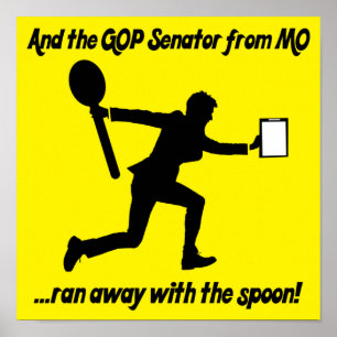 Josh Hawley Ran Away With The Spoon V1 Poster