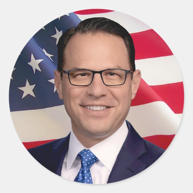Josh Shapiro for America Classic Round Sticker (Front)