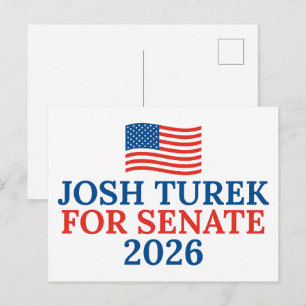 Josh Turek for Senate 2026 Iowa Election Postcard