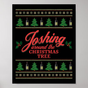 Joshing Around The Christmas Tree  Poster