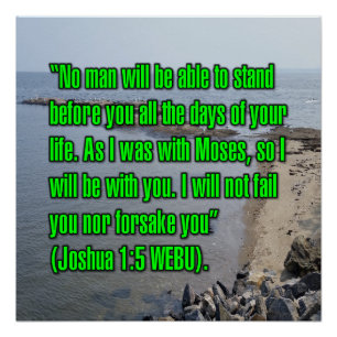 Joshua 1:5 WEBU Poster