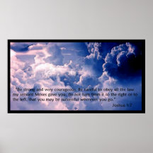 Joshua 1:7 Poster