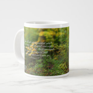 Joshua 1:9 Bible Verse Christian Scripture Large Coffee Mug