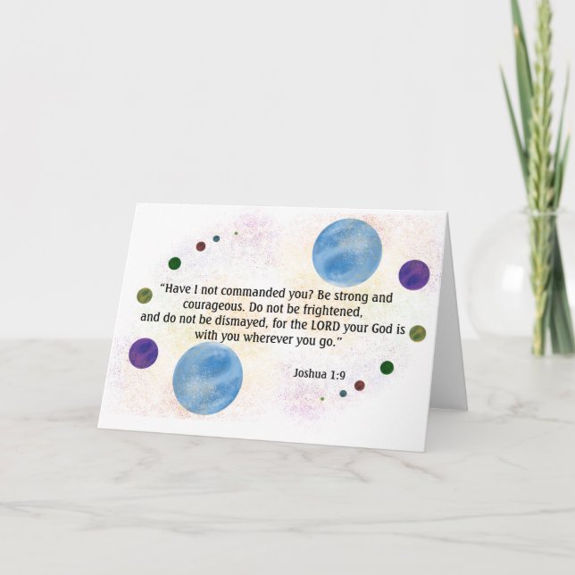 Joshua 1:9 card (Front)
