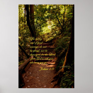 Joshua 1:9 Do not be afraid Poster