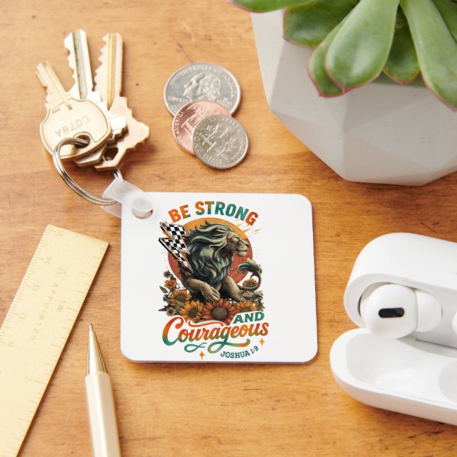 Joshua 1:9  key ring (Desk)