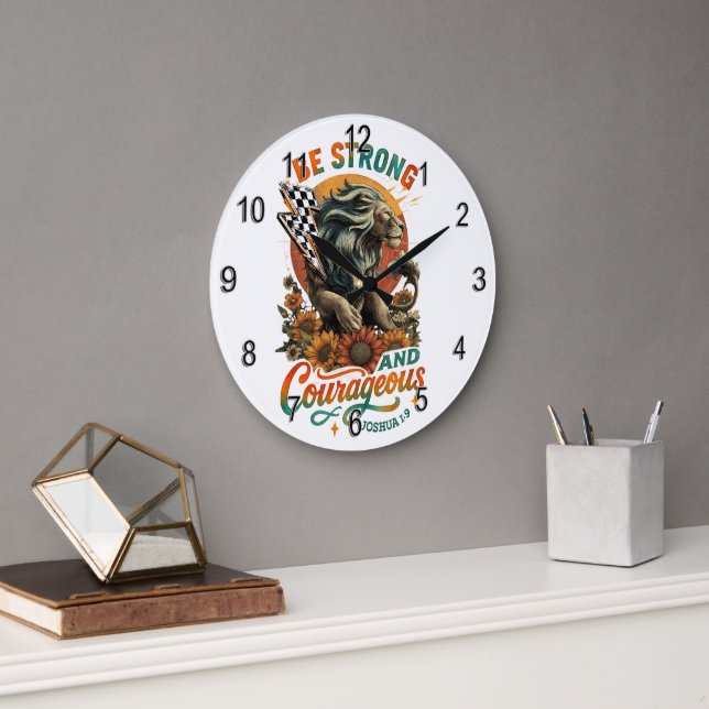 Joshua 1:9  large clock (Office)
