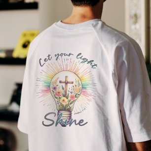 Joshua 1:9 Matthew 5:16 Bible Scripture Quotes T-Shirt