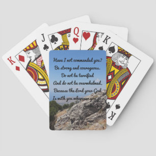 Joshua 1:9 Mountain View Christian Playing Cards