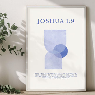 Joshua 1:9 poster